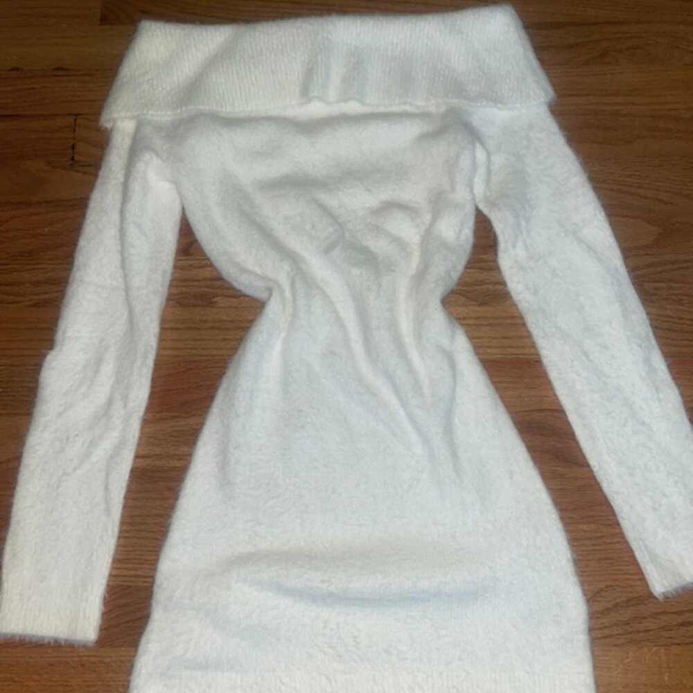 White off the shoulder dress